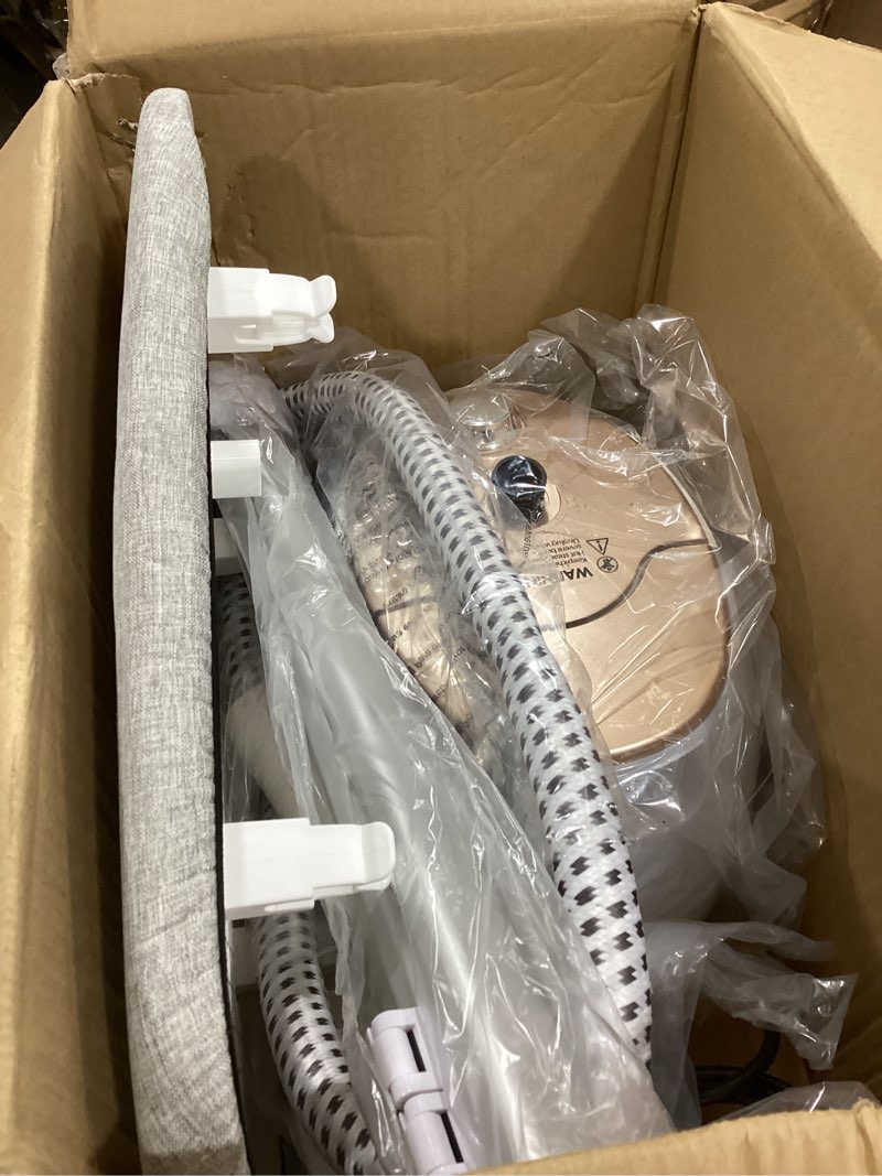 Condition photo showing Good Condition for hapais steamer for clothes,1800w standing garment steamer 30s heat-up with adjustable stable double rod,2-in-1 flat & hanging ironing,clothes steamer with 10 fabric steam modes white gold