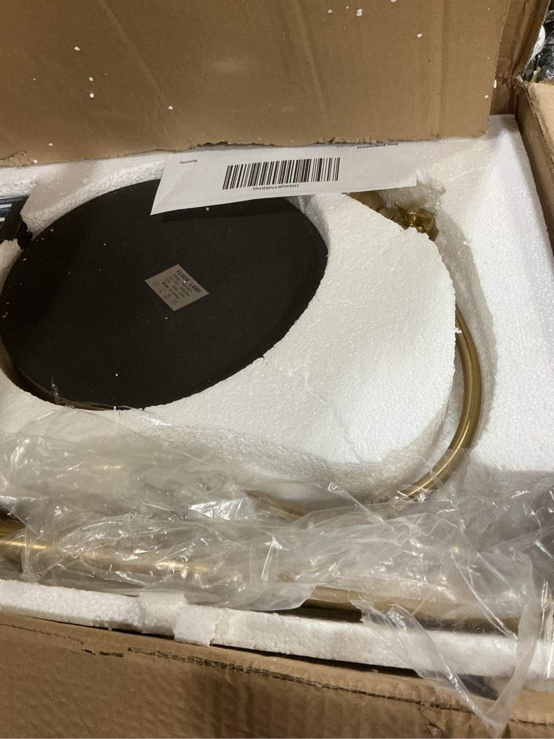 Condition photo showing Good Condition for bright led gold reading floor lamp with remote control and bluetooth dimming,living room bedroom bedside office study library adjustable standing tall lights, unique modern brass home decor essentials