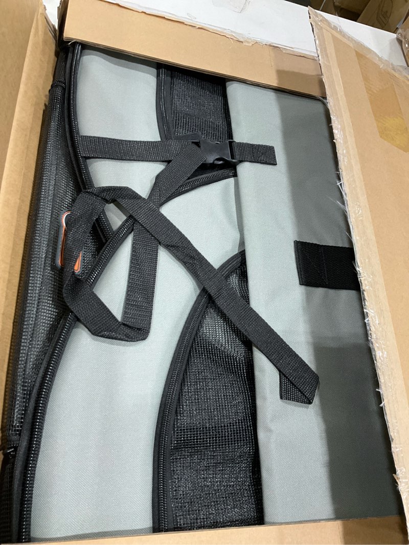 Condition photo showing Good Condition for K&H Pet Products Enclosed Dog Car Seat, Travel Safety Carrier for Pets, Dog Travel Car Seat, Soft-Sided Covered Cat Carrier, Washable Pad, Multiple Entrances, Mesh Windows - Medium 24 X 19 X 17in 24.0"L x 19.0"W x 17.0"H