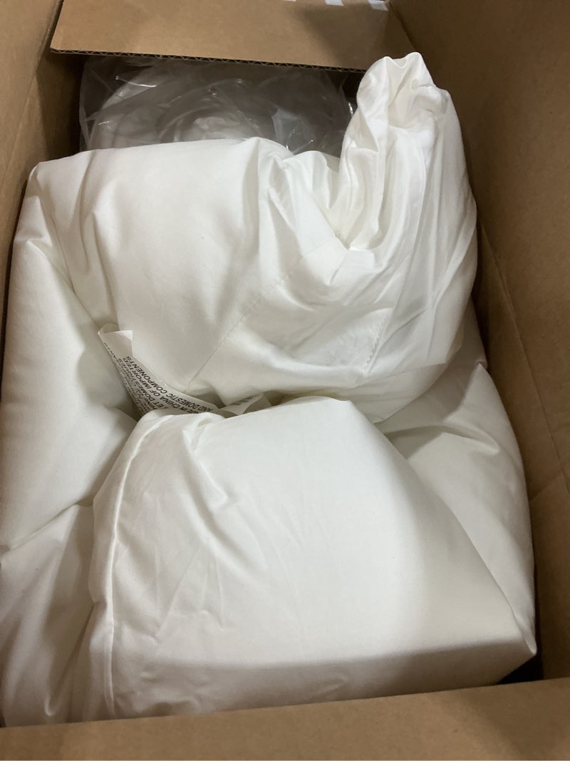 Condition photo showing As Is for Casper Essential Pillow for Sleeping, Standard, White, Two Pack Standard Essential Pillow Two Pack