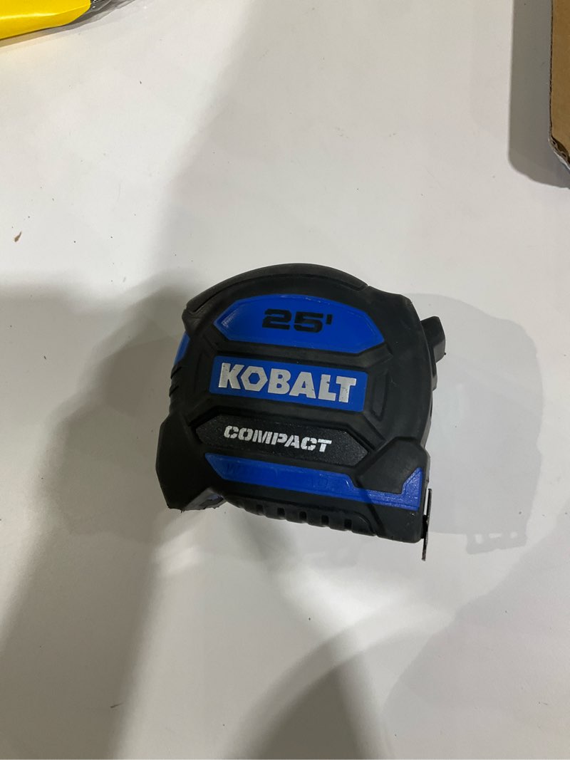 Condition photo showing As Is for kobalt compact 25-ft tape measure