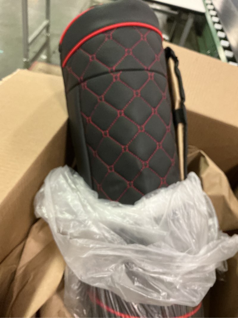 Condition photo showing Good Condition for 2pcs Car Seat Covers for Upgrade Leather,Car Seat Protector Water Proof Material,No Slip Soft,Side Wrapping,Bottom Seat Covers Universal for Most Automotive,Vans,Trucks,Suvs (Black-Red)