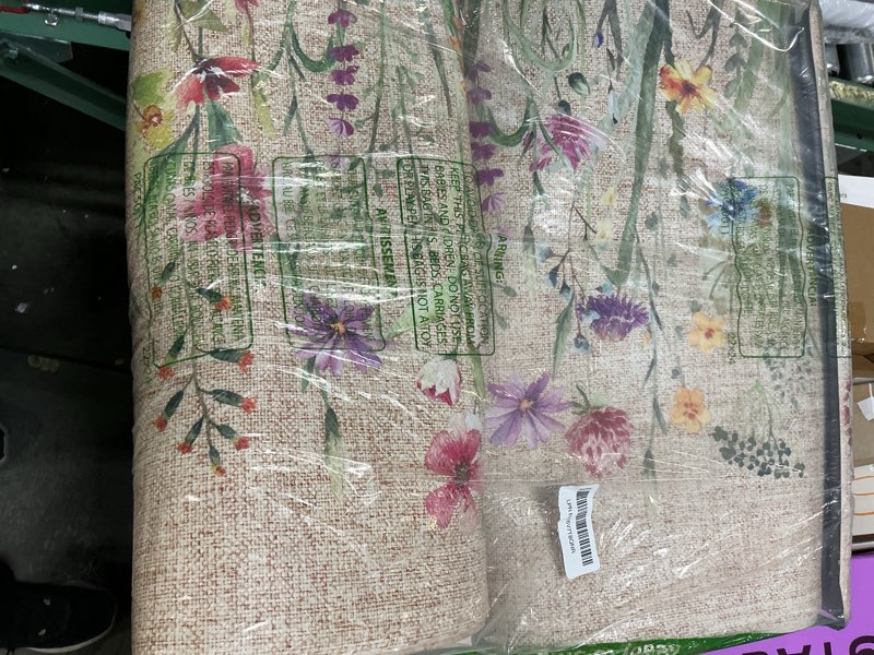 Condition photo showing Good Condition for kimode anti fatigue kitchen mat, 17"x47"+17"x29" floral kitchen rugs sets of 2, farmhouse kitchen floor mats non-slip cushioned, comfort standing desk mat for sink, laundry,home brown 17.3" x 47"+17.3" x 29"--0.47 inches floral/brown