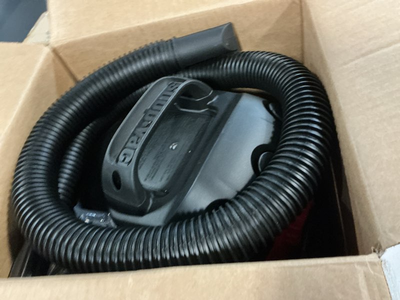 Condition photo showing Good Condition for shop-vac 2.5 gallon 2.0 peak hp wet/dry vacuum, portable compact shop vacuum with top handle, wall bracket & attachments