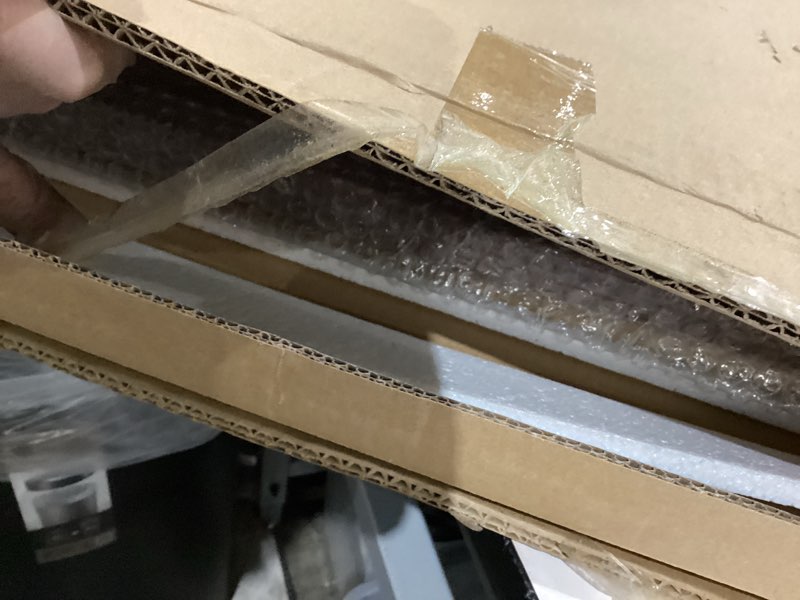 Condition photo showing Good Condition for extra large 30 inch square ottoman tray for living room, oversized acacia wood serving tray for coffee table, food, snacks, drinks, decorative tray (natural, 30" x 30")