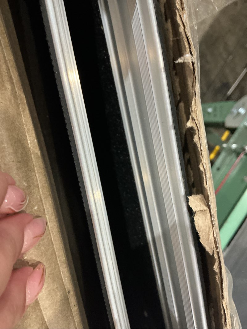 Condition photo showing As Is for fachnuo 4 feet portable wheelchair ramp, non-skid aluminum handicap ramps with handle, folding threshold wheel chair ramp for home steps, stairs, entry, threshold, curbs, stairs, 800lbs capacity aluminum 4ft(using height 4-12'')