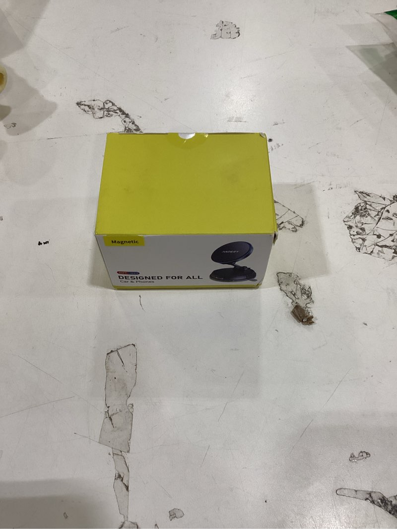 Condition photo showing New/Like New for ANDERY Only for iPhone Magsafe Car Mount Charger [15W Fast Wireless Charging, 78+LBS Strong Suction, 2400gf Strong Magnetic] 360° Adjustable Car Phone Holder, Phone Holders for Your Car, Carbon Fiber 2025 Upgraded Version