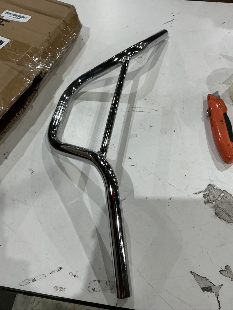Condition photo showing Good Condition for riser handlebar - great for child mountain, road, and hybrid bikes - multiple rise options (silver, 22.2mm)