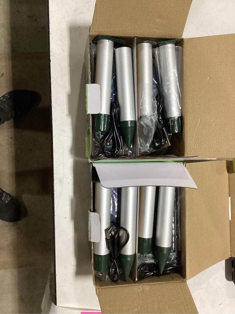 Condition photo showing Good Condition for 2026 new sonic fortress pro deer repellent devices,4 pcs solar ultrasonic animal repeller outdoor waterproof motion sensor deterrent yard garden repellent for animals cat,squirrel,racoon,rabbit,skunk green 4 pcs