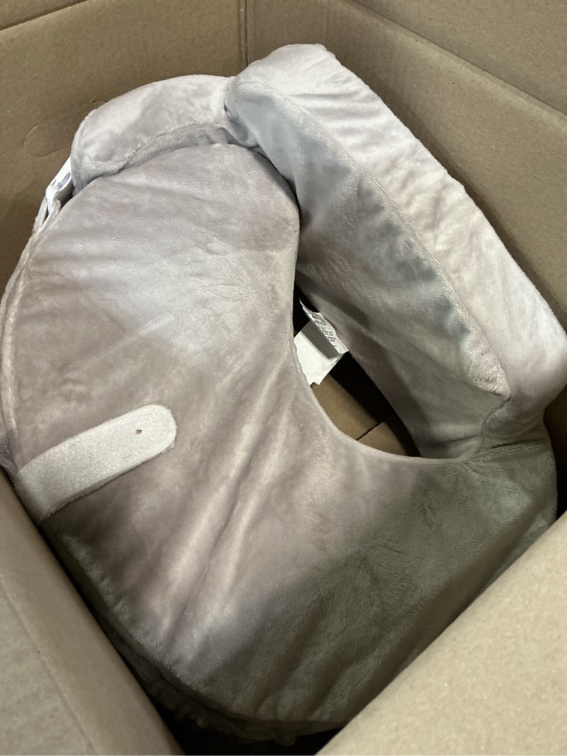 Condition photo showing Good Condition for my brest friend super deluxe nursing pillow - enhanced comfort & ergonomic breastfeeding pillow for ultimate support for mom & baby - adjustable and with handy side pocket, sandstone sand stone super deluxe
