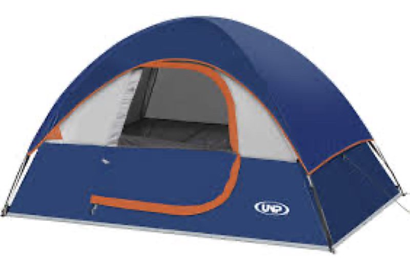 Unp Camping Tent 2 Person, Waterproof Windproof Tent With Rainfly Easy Set Up-Portable Dome Tents For Camping