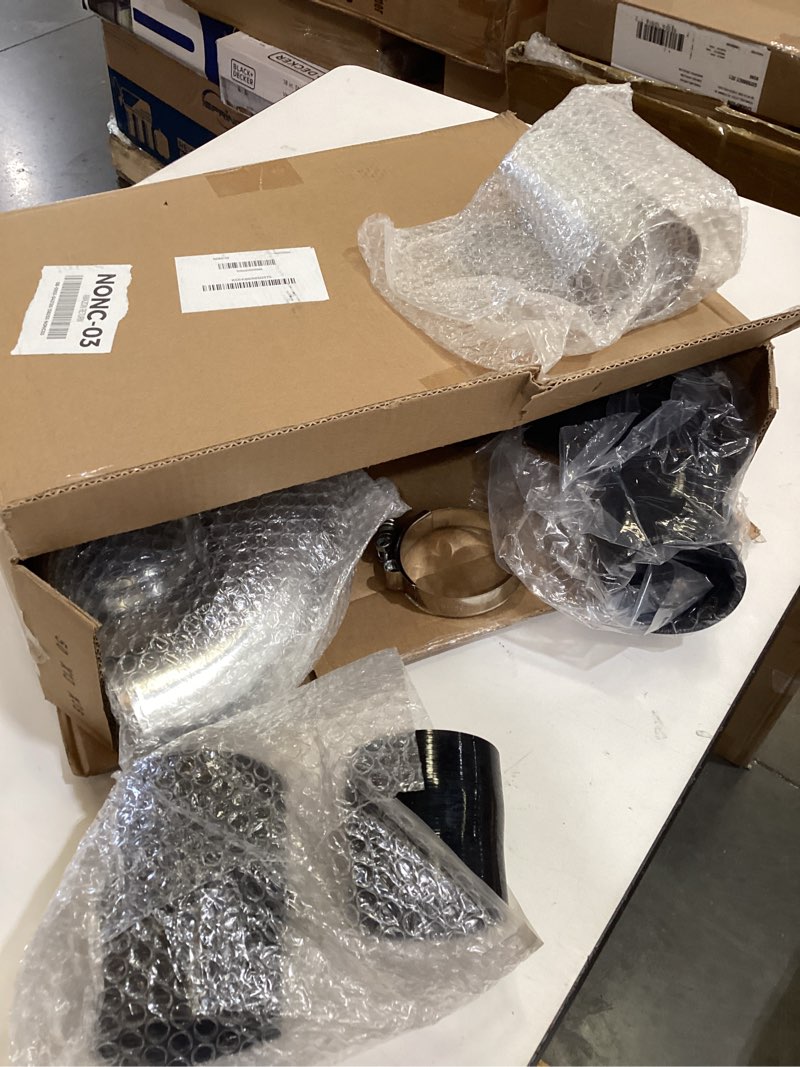 Condition photo showing As Is for max flow hot&cold side intercooler pipe boot kit compatible with f-ord f-250 f-350 f-450 2011 2012 2013 2014 2015 2016 6.7l powerstroke diesel