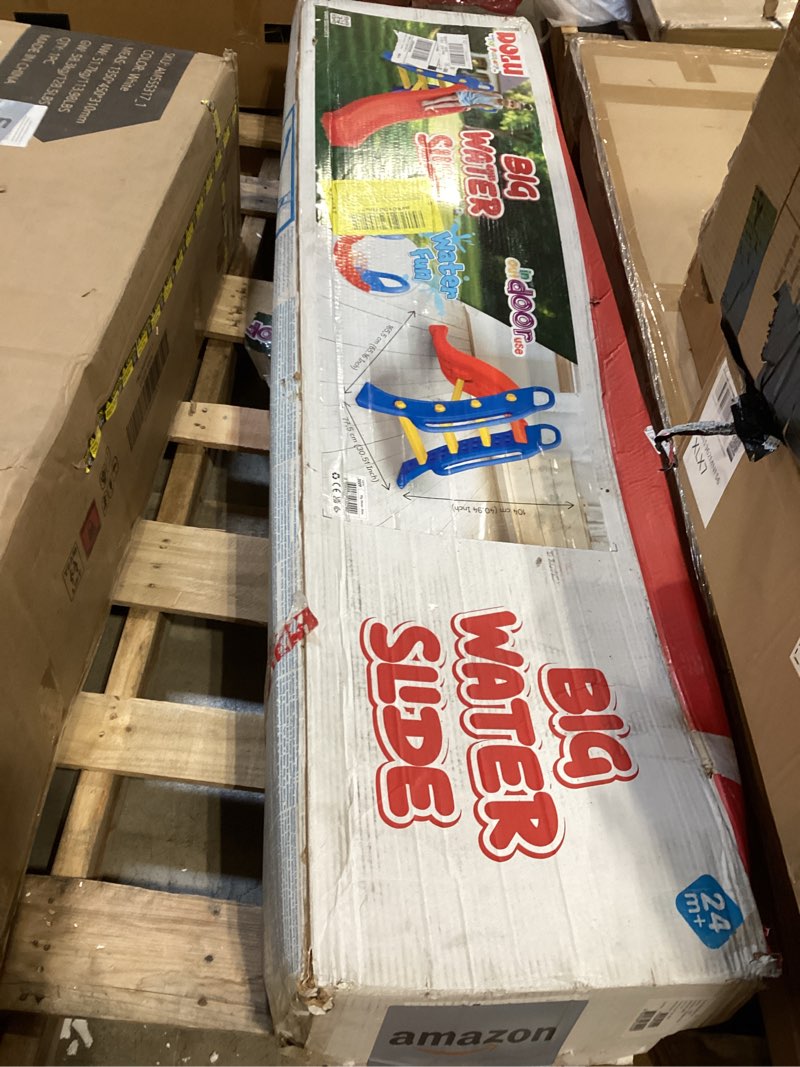 Condition photo showing Good Condition for dolu big water slide - colorful plastic outdoor water slide, attach to garden hose for water feature, indoor use too, kids and toddlers ages 2 and up