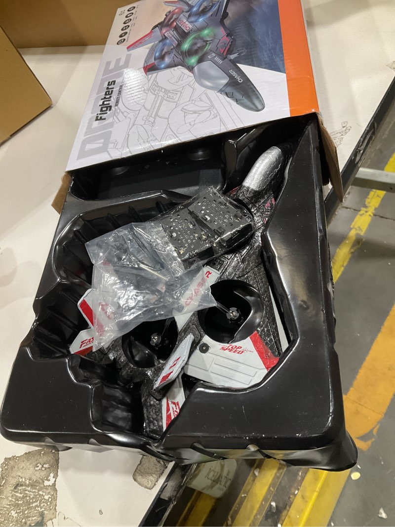 Condition photo showing Good Condition for rc plane, foam remote control airplane, drone for kids, rc aircraft for boys and girls, fighter jet helicopter with led lights, altitude hold, 360° flip stunt rotation, speed adjust flying toy red