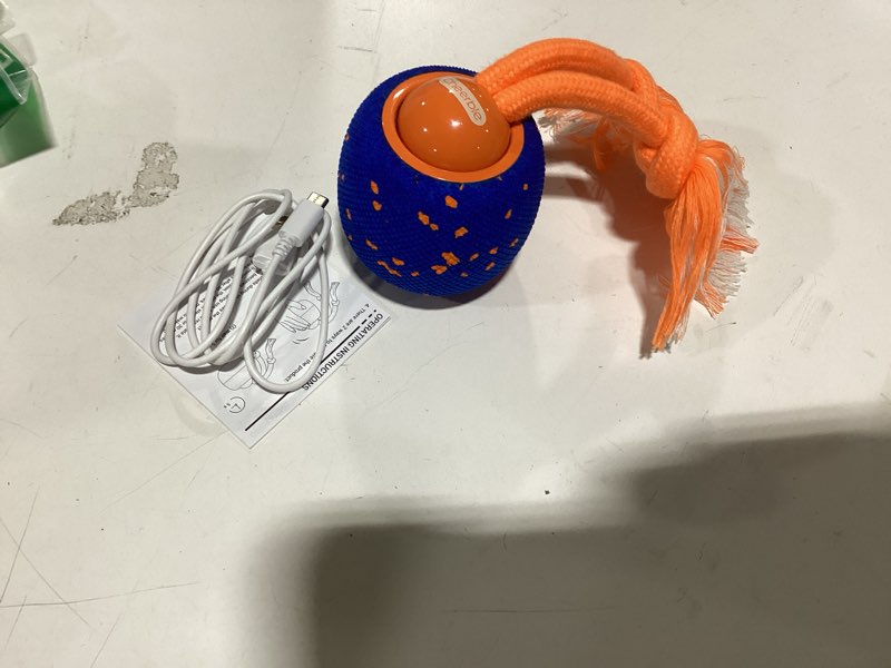 Condition photo showing Good Condition for Cheerble Smart Interactive Dog Toy, Wicked Ball Rolly, Automatic Moving, Bouncing, Rotating, E-TPU Material, Active Rolling Interactive Dog Ball for Medium and Large Dogs (Blue)