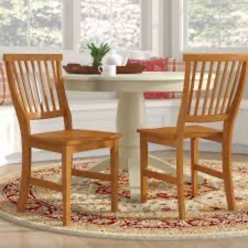 Almendra 18'' H Solid Wood Side Chair (Set of 2)