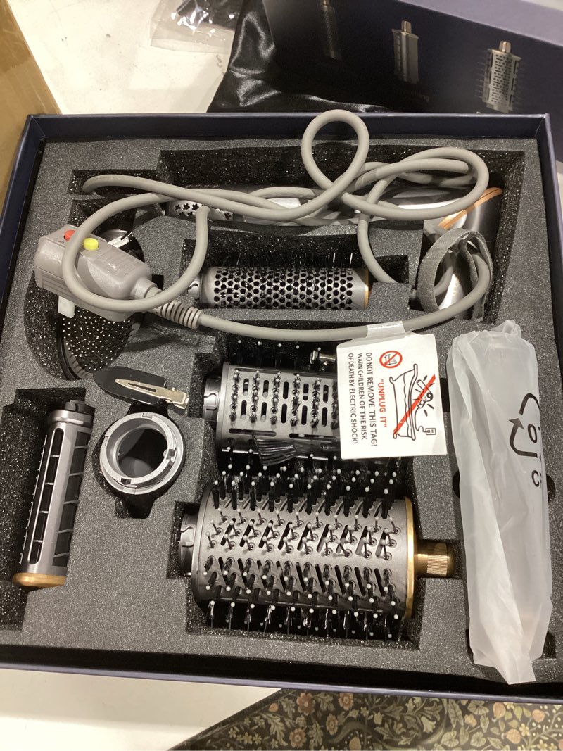 Condition photo showing Good Condition for 8 in 1 hair styler & air dryer wrap curler, high-speed negative ionic foldable hair tools fast drying, multi professional hot air styler for curling volumizing straightening styling (gray)
