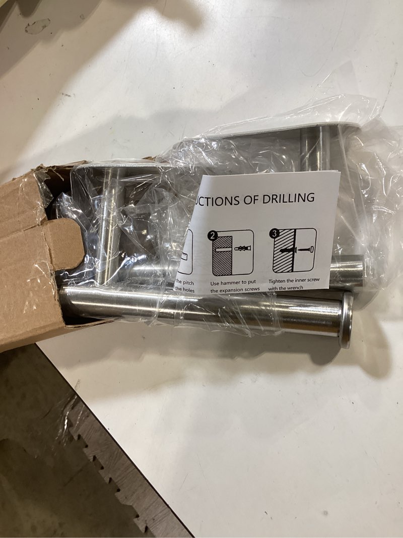 Condition photo showing Good Condition for jopofi self adhesive toilet paper holder - brushed nickel?2 pcs? | toilet paper holder wall mount for bathroom,stainless steel command strip toilet paper roll holder stick on wall,no drilling brushed nickel 2pcs