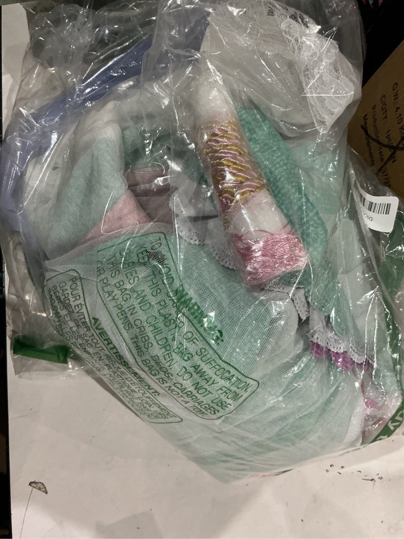 Condition photo showing As Is for xidi curtains for bedroom decor, rainbow pink purple green 34/90/1 pink purple green 34"w x 90"l (pack of 1)