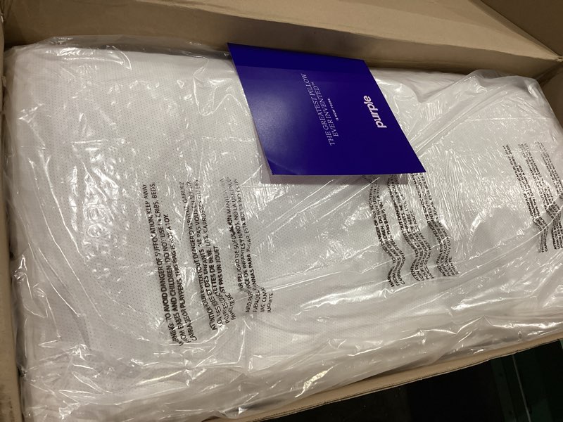 Condition photo showing Good Condition for Purple Harmony Pillow - King Low, Greatest Pillow Ever Invented, 360º Hex Grid & Talalay Latex Core - No Pressure Support, Stays Cool, Luxurious Comfort King - Low