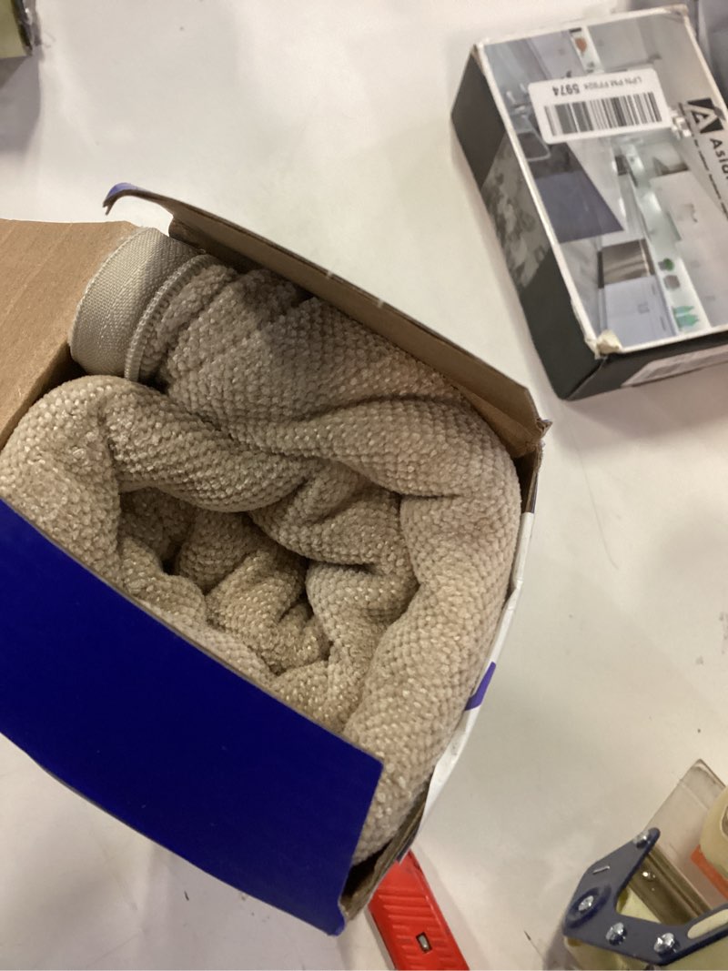 Condition photo showing New/Like New for MIULEE Pack of 2 Decorative Throw Pillow Covers Soft Chenille Throw Pillows Solid Textured Cushion Covers for Couch Sofa Bedroom Living Room 20x20 Inch, Beige 20" x 20" (Pack of 2) Beige