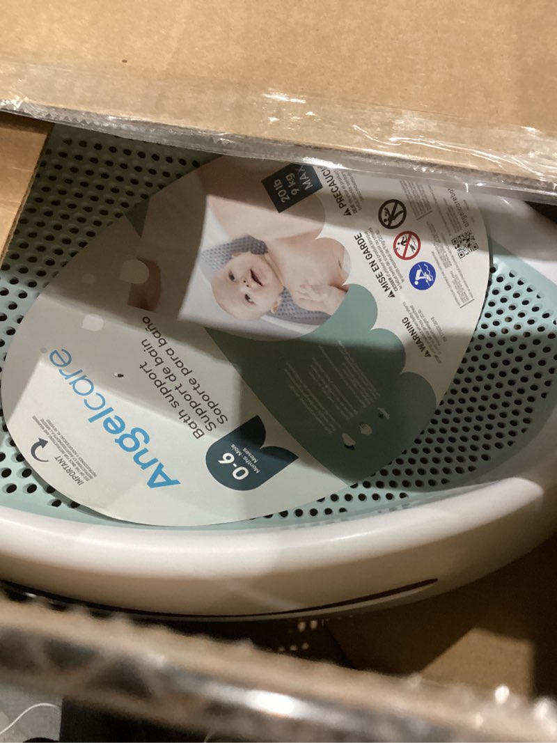 Condition photo showing As Is for Angelcare Baby Bath Support (Aqua) | Ideal for Babies Less Than 6 Months Old Bath Support Blue