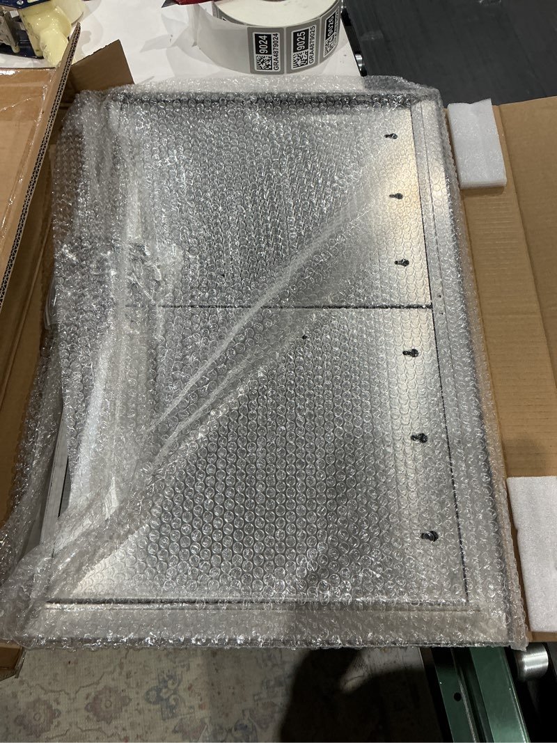 Condition photo showing Good Condition for 28" w x 19" h outdoor kitchen door, premium 304 stainless steel double bbq panel access door for outside kitchen commercial grilling station, oven, storage cabinet