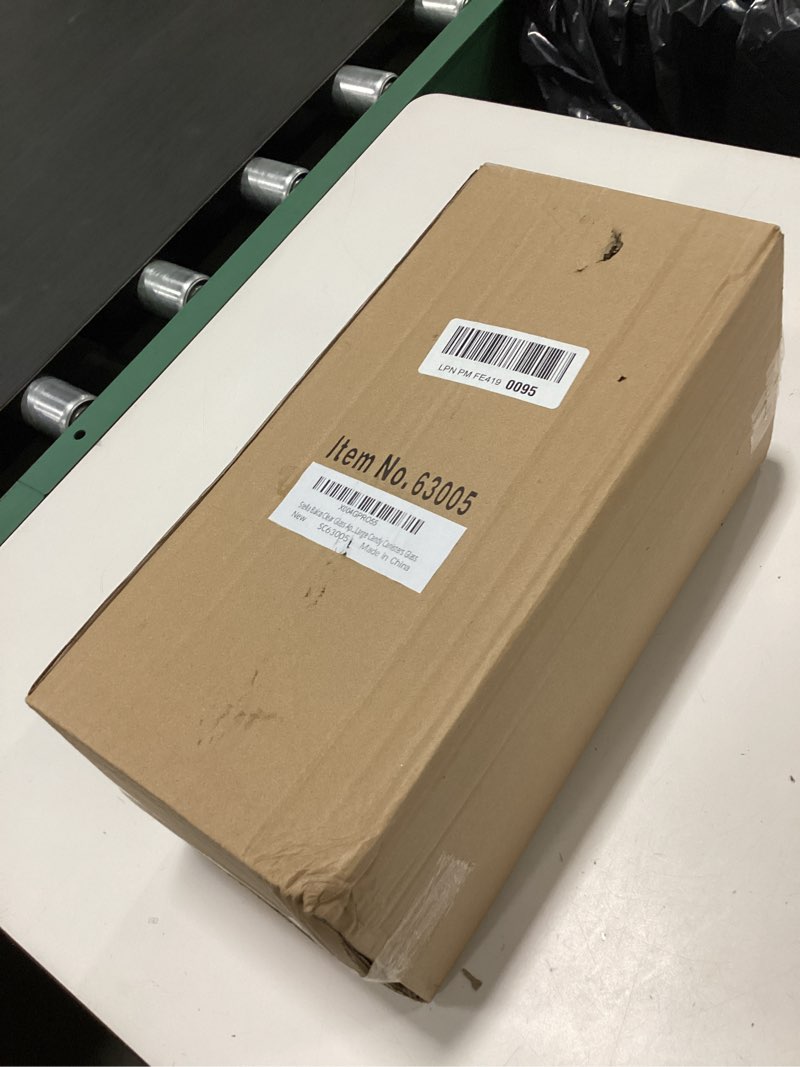 Condition photo showing New/Like New for Large Glass Apothecary Jars with Lid, Clear Candy Jar for Candy Buffet, Fancy Decorative Glass Jar for Party, Wedding and Display, Tall Glass Candy Containers (Height: 16.5", Diameter: 6.5") Height: 16.5", Diameter: 6.5" Style C