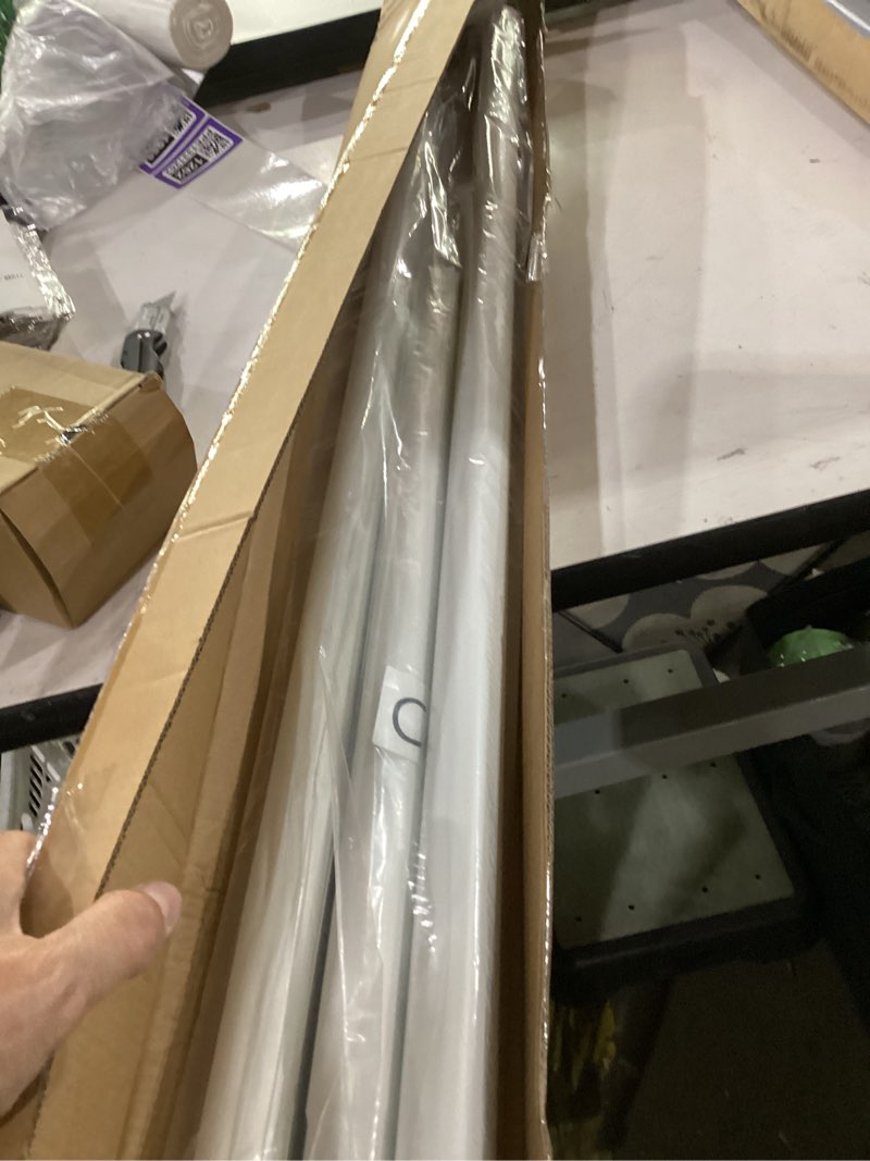 Condition photo showing Good Condition for heavy duty tension curtain rod 40-113" adjustable no drill, white | rust-resistant, no slip, 1.25"diameter, renter friendly spring loaded shower rods for window, bathroom, doorway & closet white 40" to 113"-1pcs