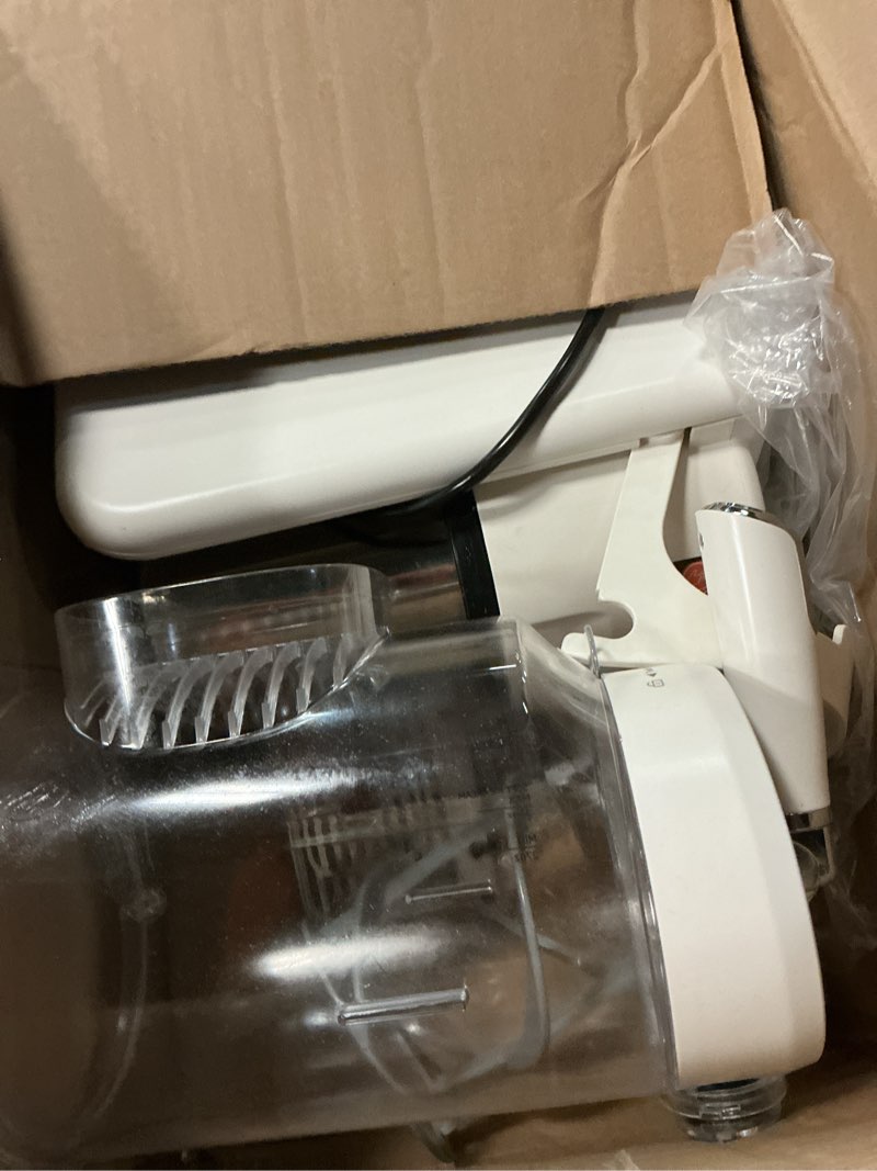 Condition photo showing Good Condition for syintao slushie machine no ice needed, 2-in-1 frozen drink & soft serve ice cream maker, 75oz self-chilling slushy maker with 5 presets, led display & auto clean for home & party (white)