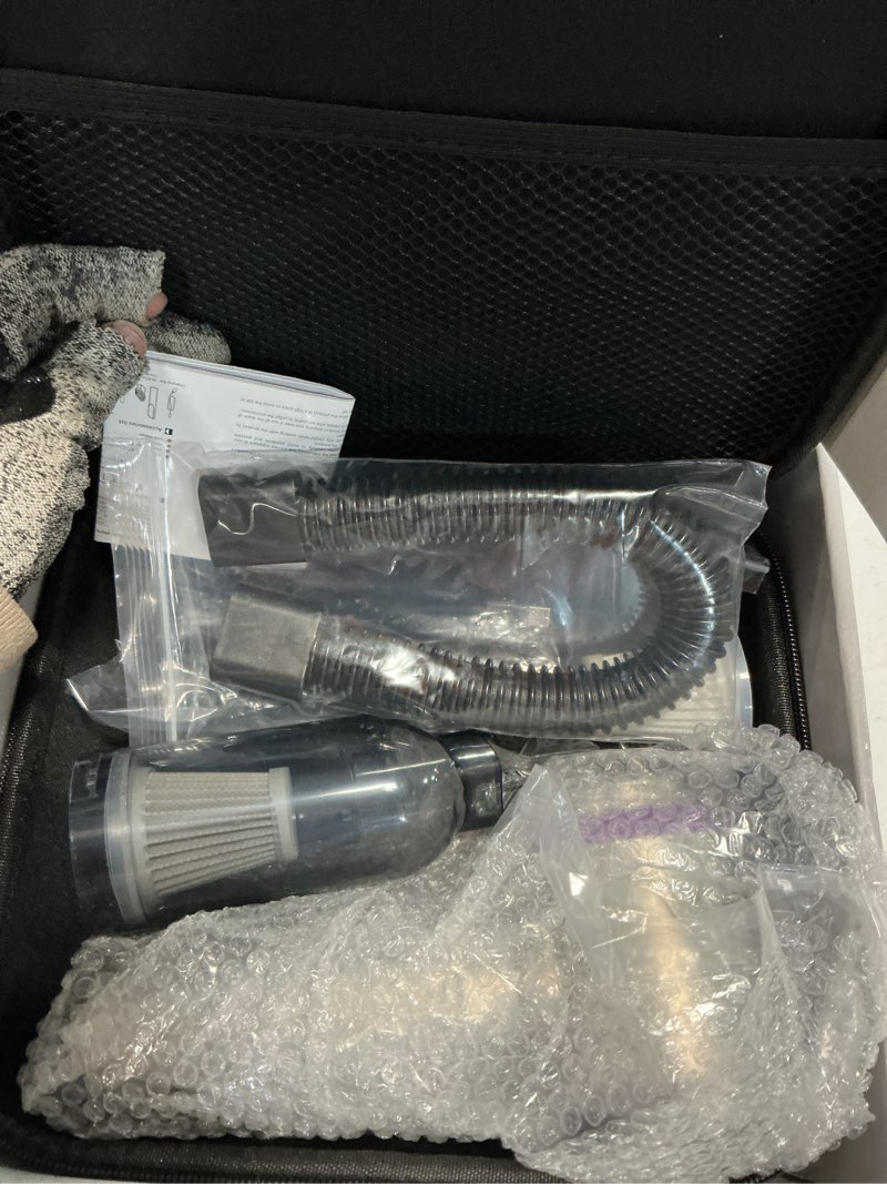 Condition photo showing Good Condition for Vacuum/Air Duster 80,000RPM Super Power Mini Car Vacuum Cleaner 4-in-1 air Blower Gun Air Duster & Air Blower & Pump Hand Electric air Duster Handheld dust Blower Blower Cordless (Purple)