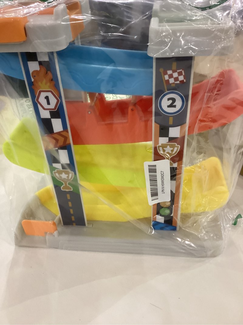 Toddler Toys for 18M+ 2 Year Old Boy and Girls - Race Track Car Ramp Toy with 4 Cars and Multiple Pa