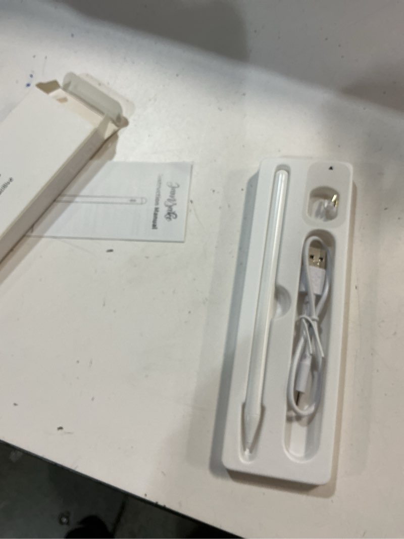 Condition photo showing New/Like New for Stylus Pen for iPad 6th-11th Generation-2X Fast Charge Active Pencil Compatible with 2018-2025 Apple iPad Pro 11"/12.9"/M4, iPad Air 3/4/5/M2/M3,iPad mini 5/6 Gen-White
