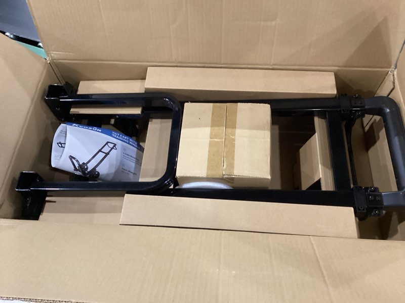 Condition photo showing New/Like New for KEDSUM Dolly Cart with Wheels, Upgrade Labor-Saving Folding Dolly with Training Wheels, Heavy Duty Hand Truck Cart with Pedal Rod,Thickened Iron Pipe for Moving, Furniture, Warehouse Use