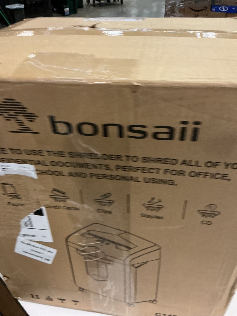 Condition photo showing New/Like New for Bonsaii Paper Shredder, 18-Sheet 60-Minutes Shredder for Office Heavy Duty Cross-Cut Shredder with 6 Gallon Pullout Basket 4 Casters(C149-C) 1 8 Sheet Cross Cut