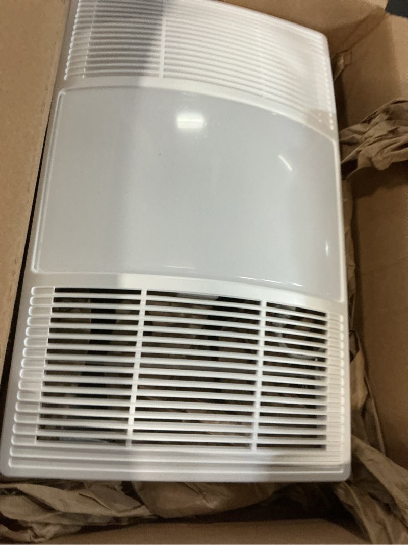 Condition photo showing Good Condition for Broan-NuTone Bathroom Exhaust Fan with Heater Quiet 1.5 Sones, 80 CFM and 3-Level CCT Lighting, Powerful Ventilation and Warm Comfort for Any Bathroom 80 CFM LED Light Fan and Heater