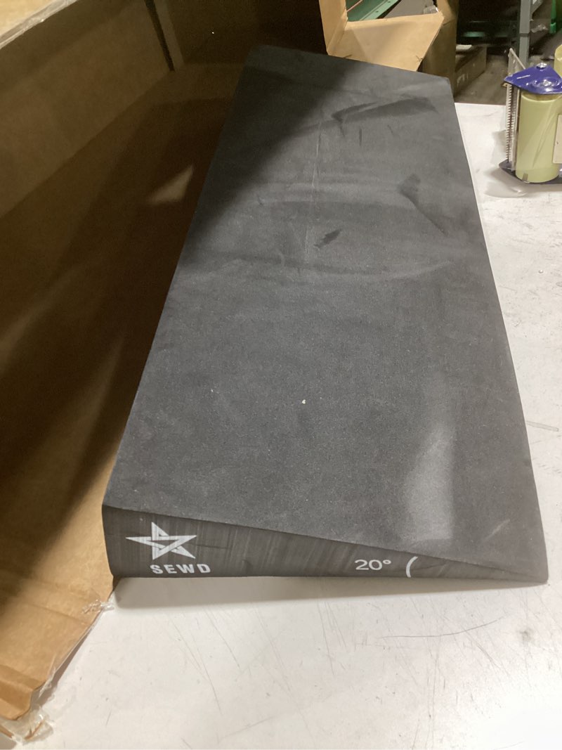 Condition photo showing Good Condition for squat wedge block – non-slip eva material slant board with , 20heel-elevated incline squat wedge for deep squats & calf stretches (gym, home, therapy & yoga)