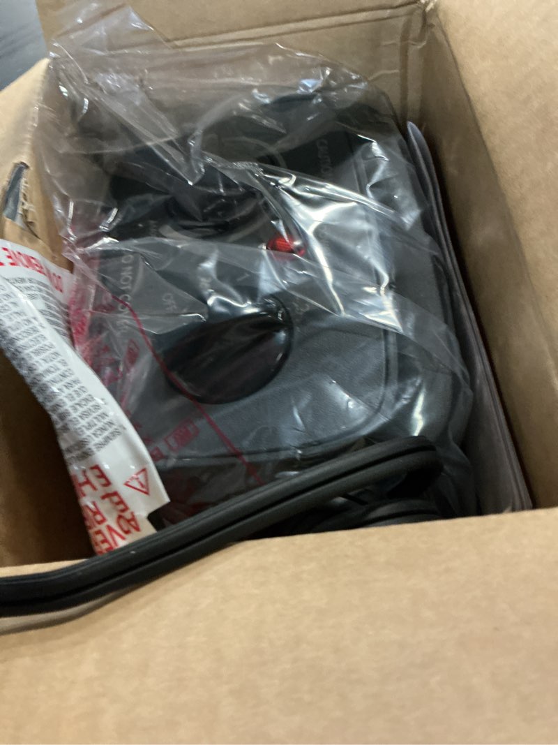 Condition photo showing New/Like New for mainstays 1500w ceramic fan-force electric space heater, black
