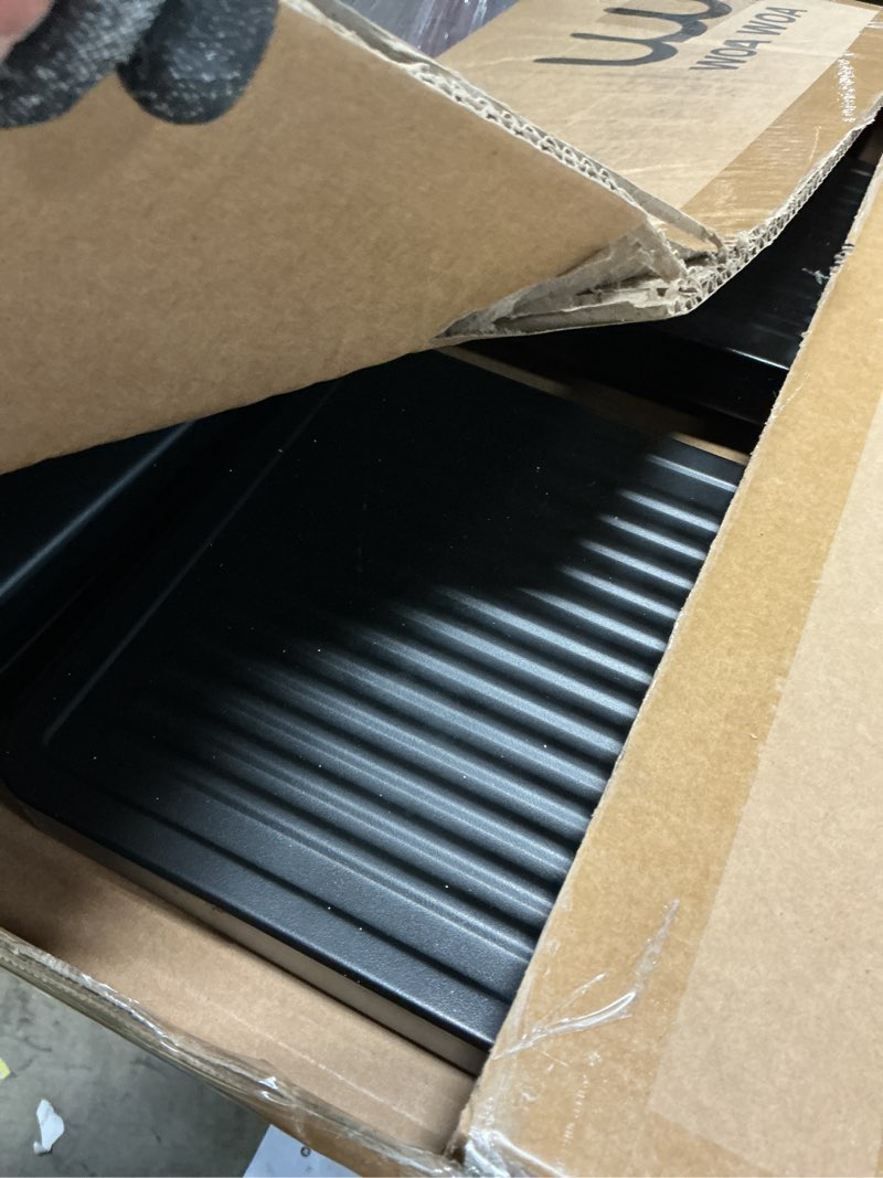 Condition photo showing Good Condition for WOA WOA 2 Step Ladder, Step Stool Foldable with Wide Pedals, Portable Stepping Stool for Adults, Sturdy Steel Ladders for Home with Anti-Slip Feet, Hold 330 lbs - Black Black 2 Step