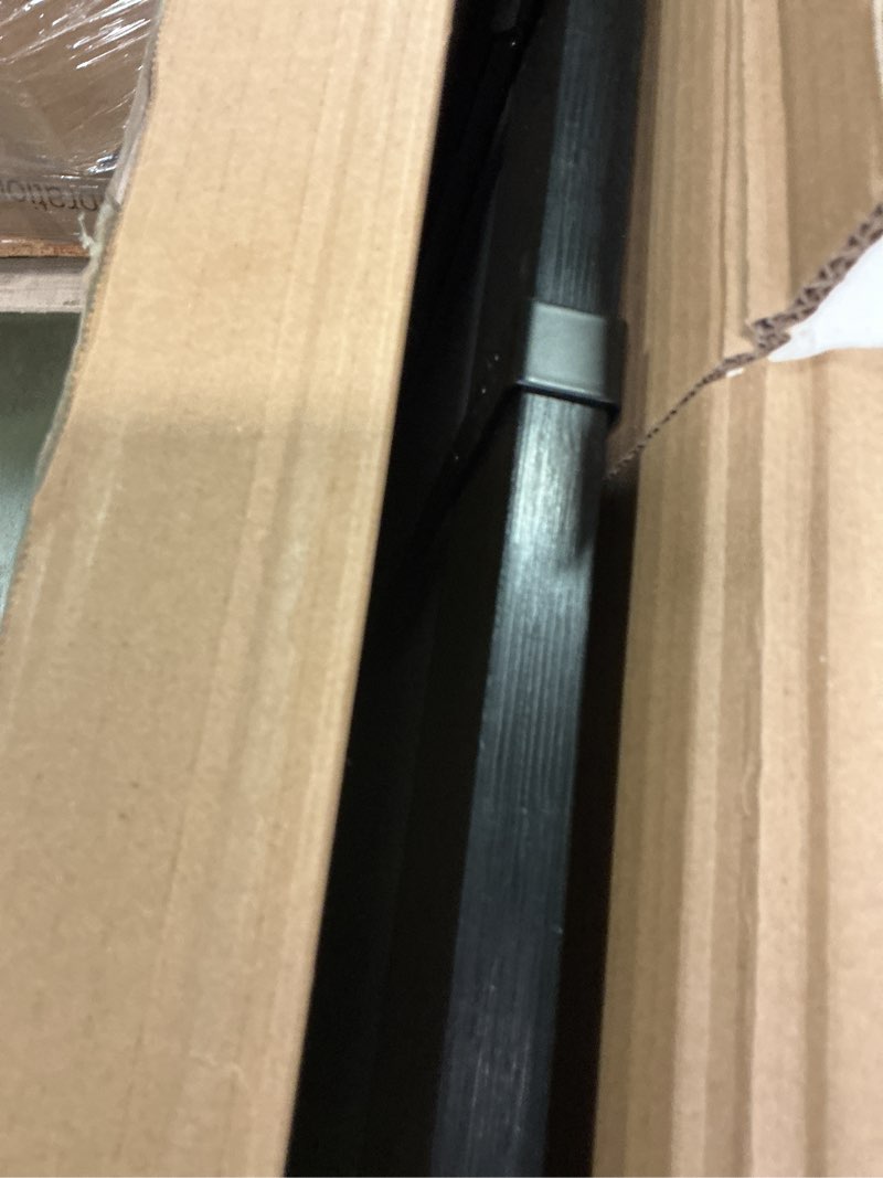 Condition photo showing Good Condition for Hasipu Farmhouse Bathroom Mirror, 24"x36" Rustic Wood Framed Wall Mounted Mirror, Black Vintage Vanity Mirror Barn Door Style Decrative Mirrors Black 24"L x 36"W