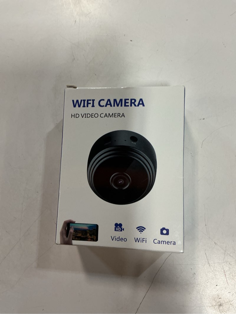 Condition photo showing New/Like New for 1pcs only 0.9 inch hidden camera with audio/video mini small spy home indoor night vision motion detection baby monitor wireless outdoor nanny wifi espias security secret (1, glossy black, mini) glossy black mini 1
