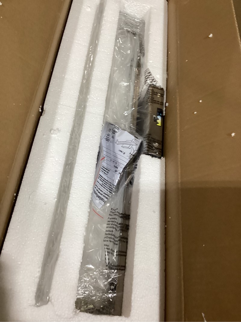 Condition photo showing Good Condition for brushed nickel led bathroom vanity light, 24.4 inch 15w modern dimmable bathroom light fixture over mirror, crystal bar wall sconce lighting for bath, 3cct, os-mm5001-3bn nickel 24.4" l, 15 watts