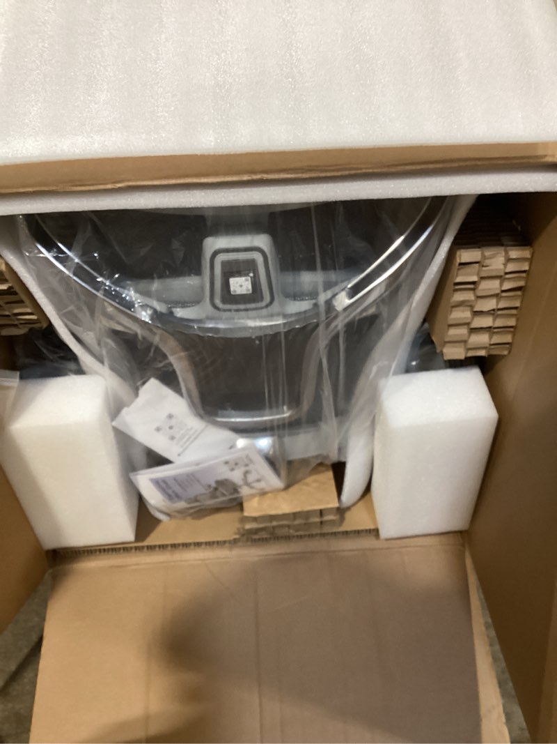 Condition photo showing New/Like New for gabrylly ergonomic office chair, home mesh desk chair with sync lumbar support & sliding seat, 4d arm, 150° recline, adjustable back,big & tall computer chair-footrest,aluminum base, gray,flow550 grey