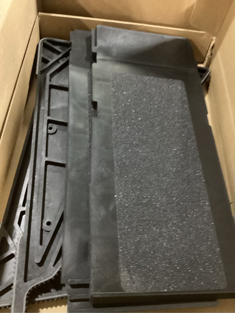 Condition photo showing As Is for Stable Platform Ladder Leveler - Extension Ladder with Storage for Uneven Surfaces (Black, Standard Durable Plastic)