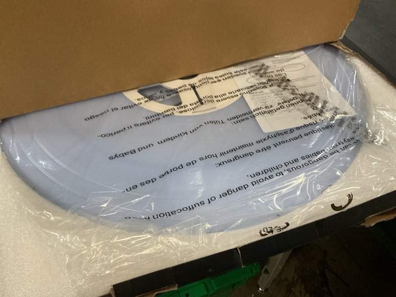 Condition photo showing Good Condition for 24 inch dimmable led ceiling light fixture, ultra thin flush mount, 50w 5000lm, 3000k/4000k/6500k selectable, white, perfect for bedroom, kitchen, dining room, living room, home office, hallway white 24 inch