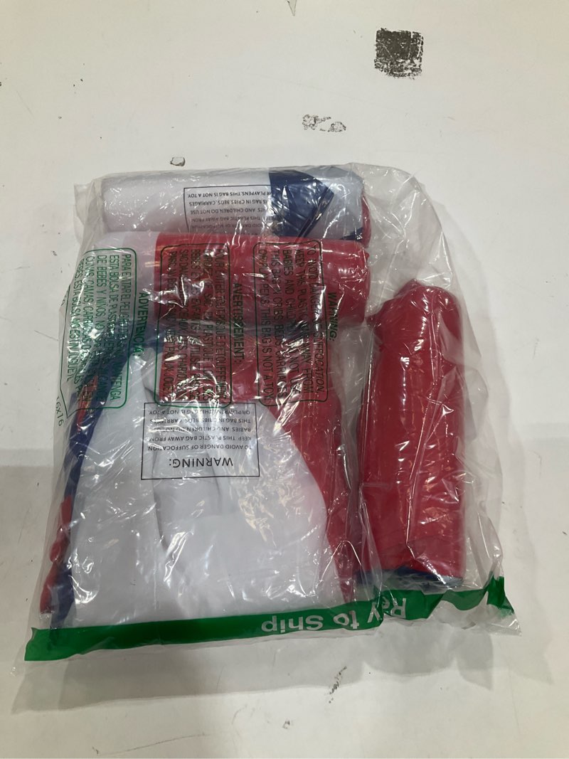 Condition photo showing New/Like New for hoosun 4 pack american flag bunting for outside,patriotic 4th of july decorations,3x6 ft patriotic bunting flags memorial day decor,red white and blue pleated fan flag,american flags banners for porch 3.0x6.0 feet, 4 pack
