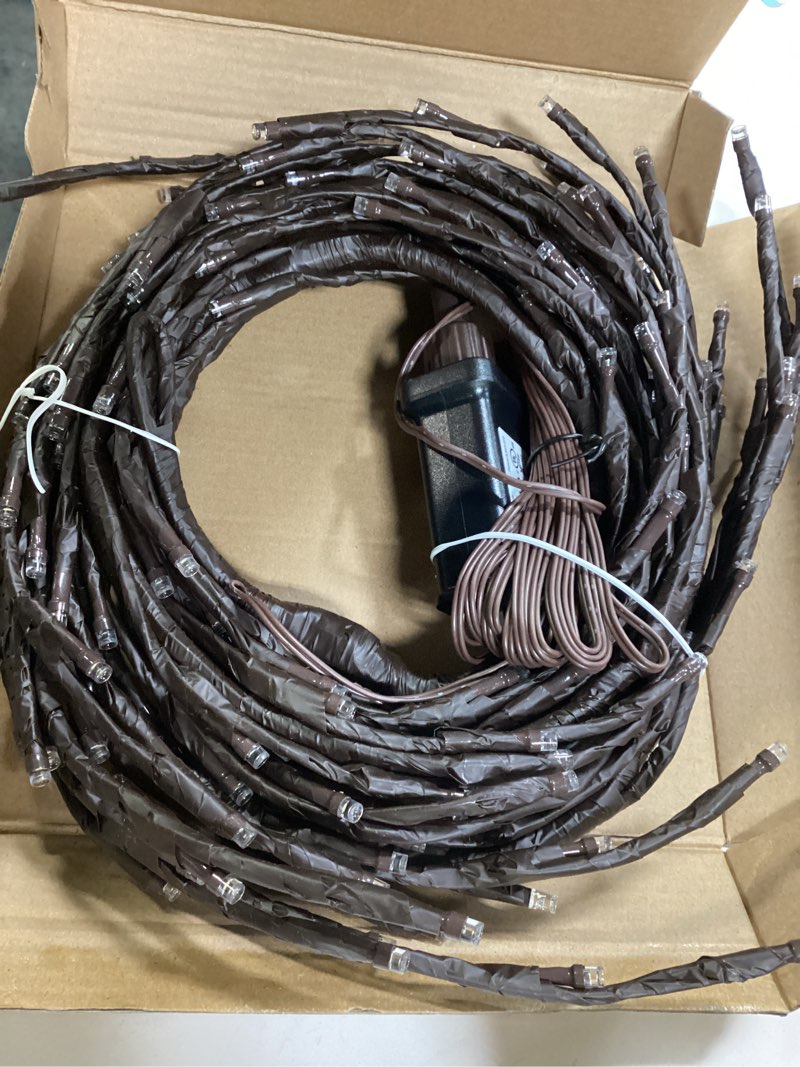 Condition photo showing Good Condition for Lighted Christmas Wall Tree 6FT 219LED Warm White for Home Decor, Half Hanging Tree Lights for Living Room Wall Decoration