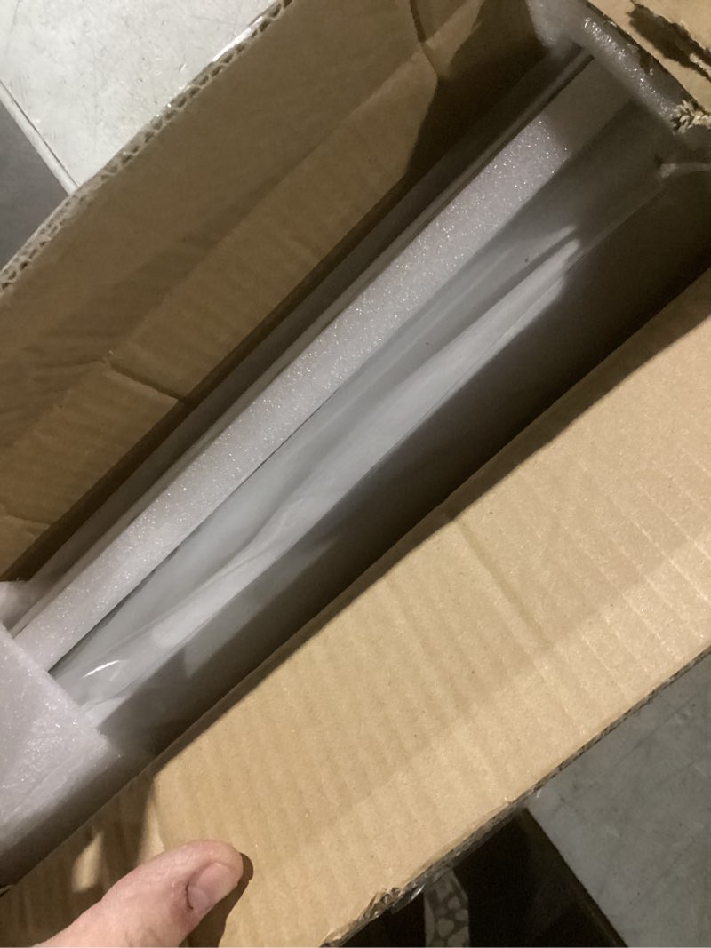 Condition photo showing New/Like New for grandekor no drill blackout roller shades, cordless free-stop shades for windows, uv protection & thermal insulated, easy install pull down blinds for bedroom, white,58" w x 72" h blackout-white 58"w x 72"h