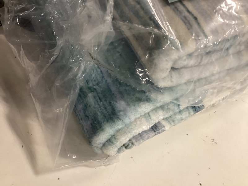 Condition photo showing Good Condition for lahome blue rugs for living room, distressed light blue area rugs for bedroom, stain resistant large carpets for dining room, soft non slip floor mat for kids roo(rectangular) light blue