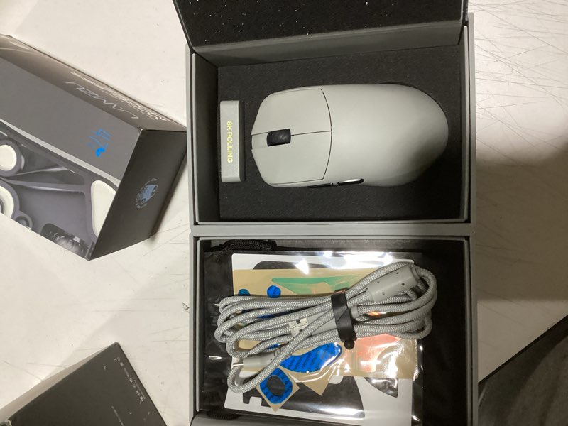 Condition photo showing Good Condition for lamzu maya x wireless gaming mouse, ultra lightweight 47g, optical switch, maximum 30000 dpi, symmetrical, mcu nordic 52840, dust-proof encoder, paw3950 sensor(larger maya) (black)